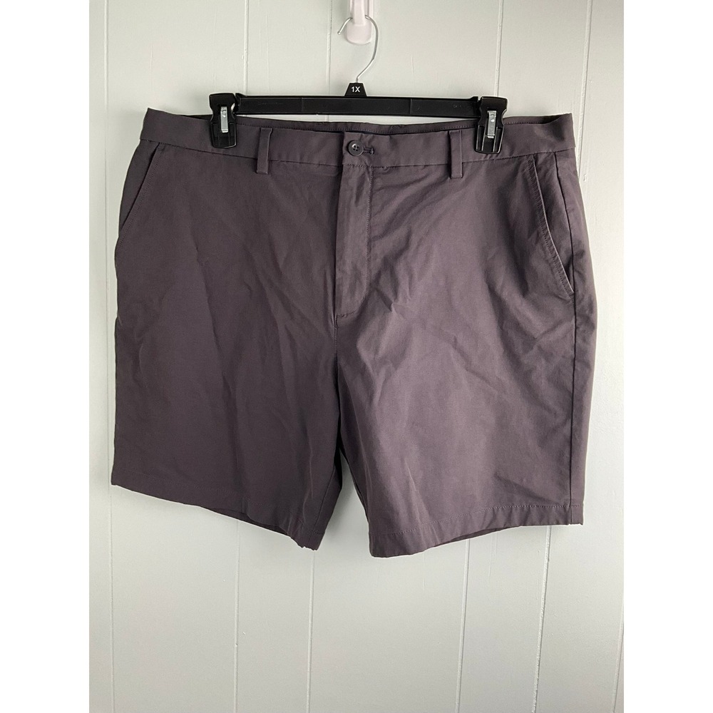 Vineyard Vines Mens Performance Breaker Shorts Gray Purple Size 40 Golf Whale